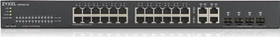 Zyxel GS1920 Rackmount Gigabit Smart Switch, 24x RJ-45, 4x RJ-45/SFP (GS1920-24v2-EU0101F)