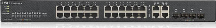 Zyxel GS1920 Rackmount Gigabit Smart Switch, 24x RJ-45, 4x RJ-45/SFP