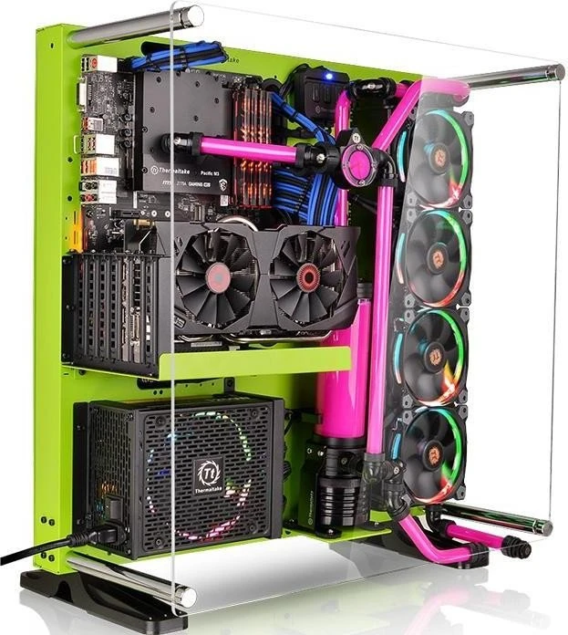 Thermaltake Core P5 grün, Acrylfenster