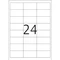 Herma Folienetiketten, 66x33.8mm, wetterfest, transparent, matt, 25 Blatt (600 Etiketten) Vorschaubild
