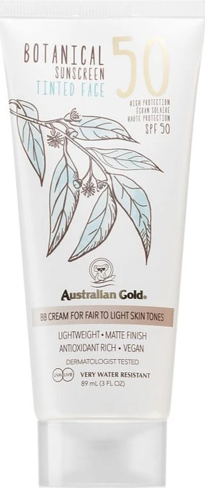 Australian Gold Botanical Sonnenschutz Tinted Face Lotion fair light LSF50, 89ml