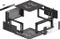 Lanberg WFFA Series 19" Rack Wandschrank 4HE, hängend, Flatpack, Glastür, IP20, RAL 9004, 600mm tief Vorschaubild