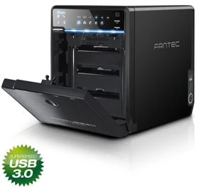 Fantec QB-35US3R, schwarz, USB-B 3.0/eSATA