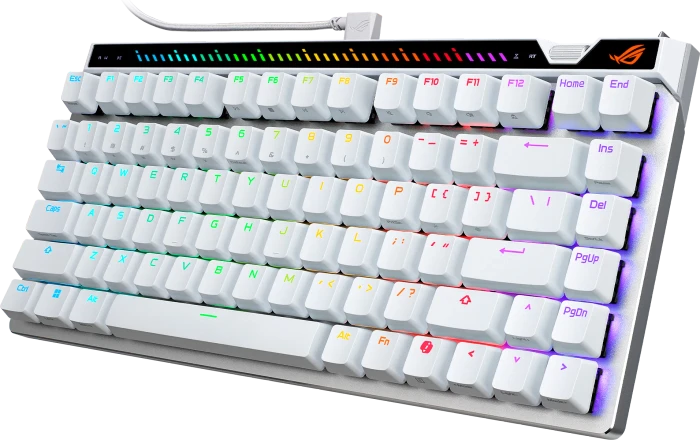 ASUS ROG Falchion Ace 75 HE, weiß, ROG HFX V2 Magnetic, USB, DE