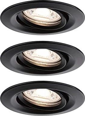 Paulmann Mini Plus Coin LED 4W Einbauleuchte eisen gebürstet, 3 Stück