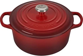 Le Creuset Signature Gusseisen Bräter rund 22cm 3.3l kirschrot