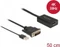 DeLOCK DVI [Stecker] auf DisplayPort 1.2 [Buchse] Adapterkabel schwarz 4K Vorschaubild