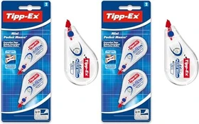 BIC Tipp-Ex Mini Pocket Mouse 5mmx6m Korrekturroller, Blister, 2er-Pack
