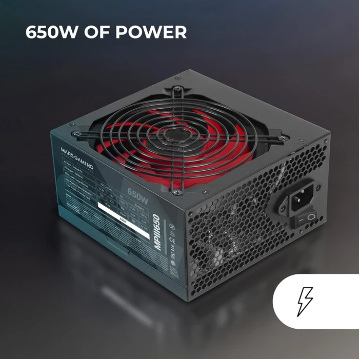 Mars Gaming MPIII650 650W, ATX 2.4