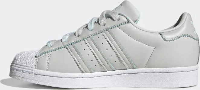 adidas Superstar grey one/almost blue/gold metallic (Damen)