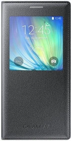 Samsung S-View Cover für Galaxy A7 dunkelgrau