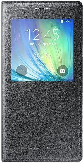 Samsung S-View Cover für Galaxy A7 dunkelgrau