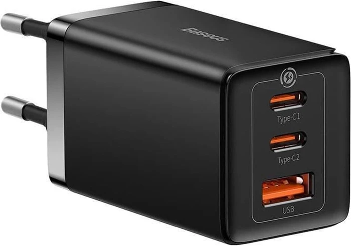Baseus GaN5 Pro 3 Ports Fast Charger 65W schwarz