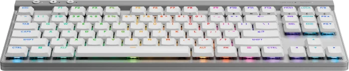 Logitech G515 Lightspeed TKL, weiß, GL TACTILE, USB/Bluetooth, FR