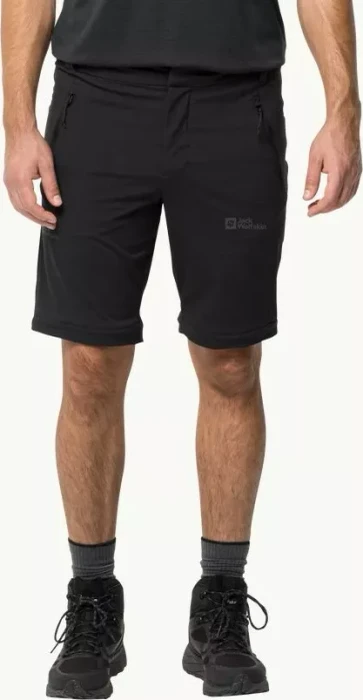Jack Wolfskin Glastal Zip Off Zip-Off Hose lang schwarz (Herren)