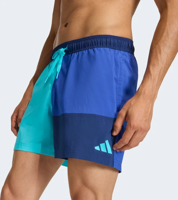 adidas Colorblock 5 Inch Badeshorts lucid cyan/semi lucid blue (Herren)