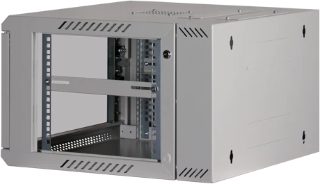 Rockstable 19" Wandschrank 6HE, Sicherheitsglastür, IP2X, weiß, 600mm tief