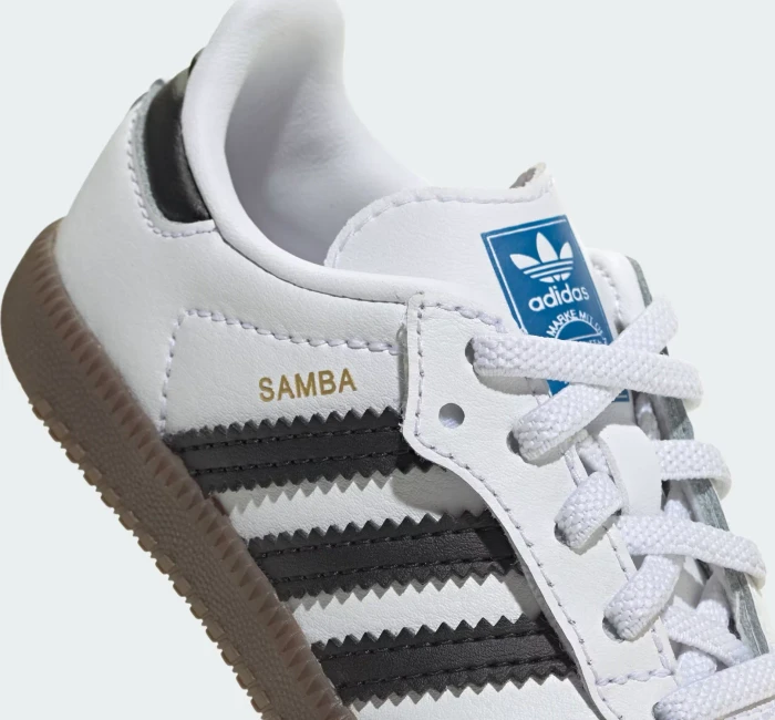 adidas Samba OG Comfort Closure Elastic Lace cloud white/core black/gum (Junior)