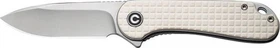 Civivi Elementum Flipper Taschenmesser frag patterned ivory/satin d2