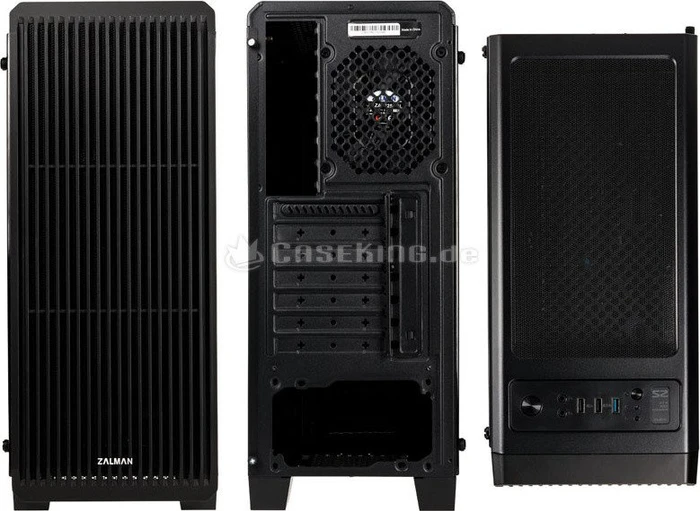 Zalman S2, schwarz, Acrylfenster