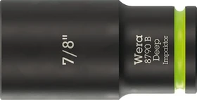 Wera 8790 B Impaktor Deep Außensechskant Steckschlüssel 3/8" zöllig, 7/8"x63mm