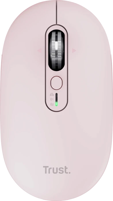 Trust Seron Hyperscroll Slim Wireless Mouse, rosa, USB/Bluetooth