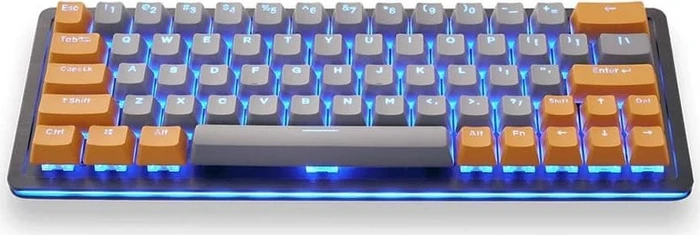 Mountain Mineral Keycap Set, Kunststoff (PBT) Double-Shot, orange/grau, 113 Tasten (104+9), ANSI-US