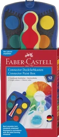 Faber-Castell Connector Farbkasten blau, 12 Farben
