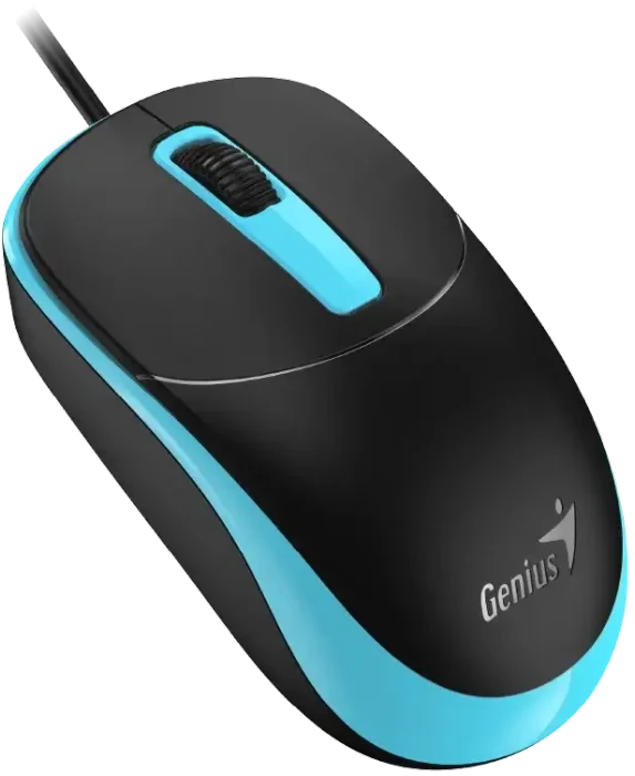 Genius DX-123 Wired Optical Mouse schwarz/blau, USB