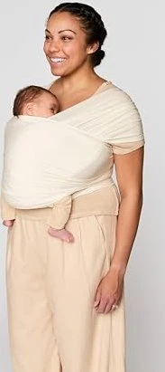 Ergobaby Aura Sustainable Knit Babytragetuch cream, 490cm