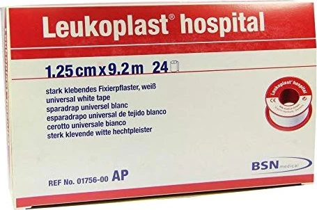 BSN medical Leukoplast hospital weiß, 1.25cm x 9.2m, 24 Stück