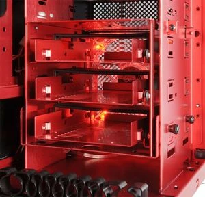 Lian Li PC-P50R rot, Acrylfenster