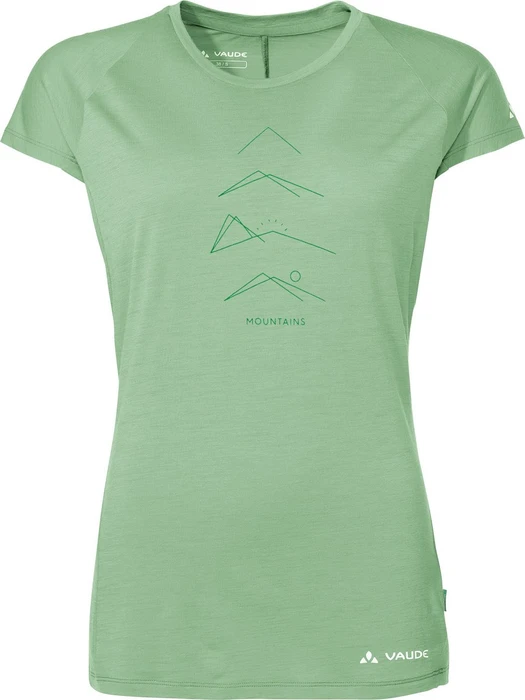 Vaude Tekoa Wool Funktionsshirt kurzarm aloe vera uni (Damen)