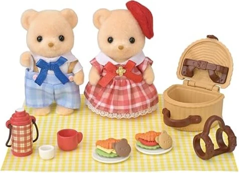 Epoch Sylvanian Families - Biscuit Bären Geschwister Picknickspaß