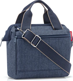 Reisenthel allrounder cross Umhängetasche herringbone dark blue