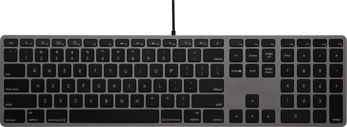 LMP Tastatur mit Zahlenblock für Mac, Space Gray, USB, US