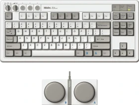 8BitDo Retro Mechanical Keyboard, M Edition, weiß/grau, Kailh Box V2 WHITE, USB/Bluetooth, US (RET00461)