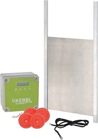 Kerbl Automatische Hühnertür, Komplettset, M, grau