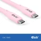Club 3D USB4 Kabel, 20Gb/s, 240W PD EPR, USB-C Stecker auf USB-C Stecker, 2m, pink Vorschaubild
