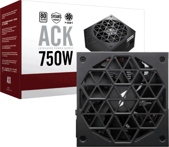 1st Player ACK Standard schwarz 750W, ATX 2.4