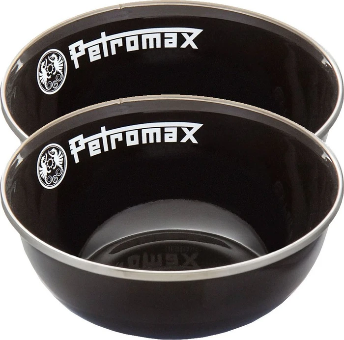 Petromax Emaille Schalen Set Schüssel 500ml schwarz