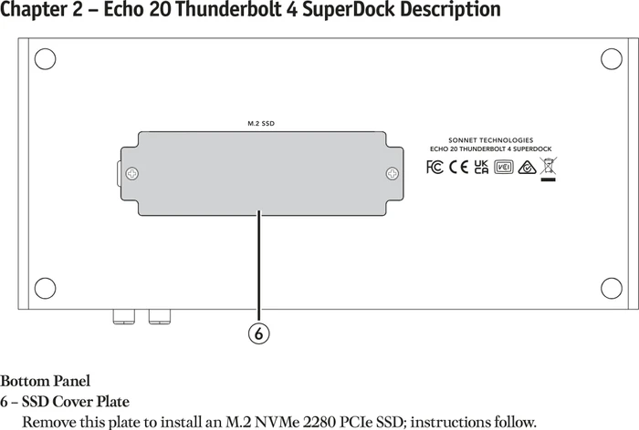Sonnet Echo 20 Thunderbolt 4 SuperDock, Thunderbolt 4 [Buchse]