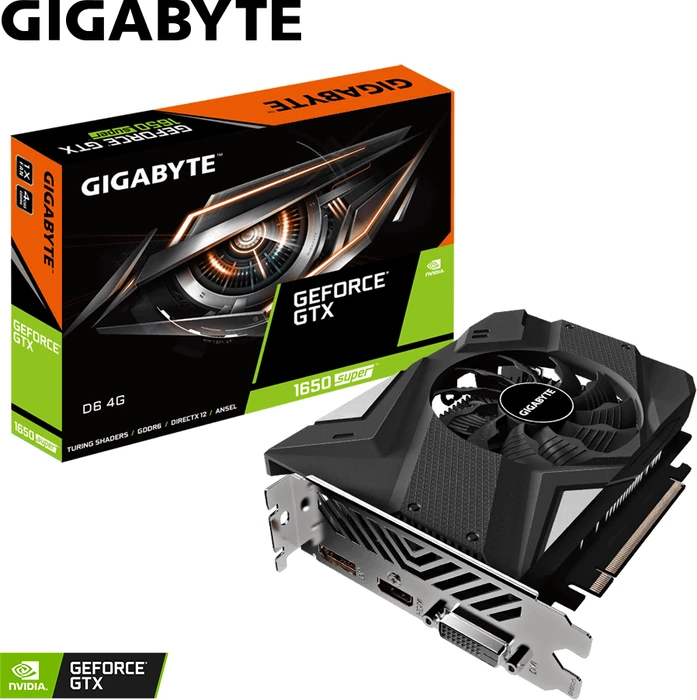 GIGABYTE GeForce GTX 1650 SUPER D6 4G, 4GB GDDR6, DVI, HDMI, DP