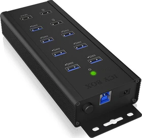 RaidSonic Icy Box IB-HUB1703-QC3 USB-Hub, 7x USB-A 3.0, USB-B 3.0 [Buchse] (60362)