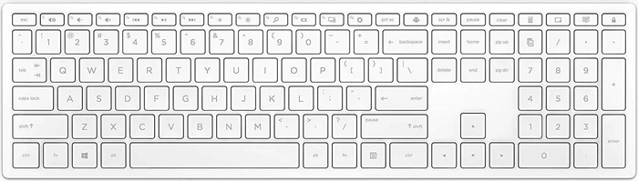HP Pavilion 600 Wireless Keyboard, weiß, USB, EU