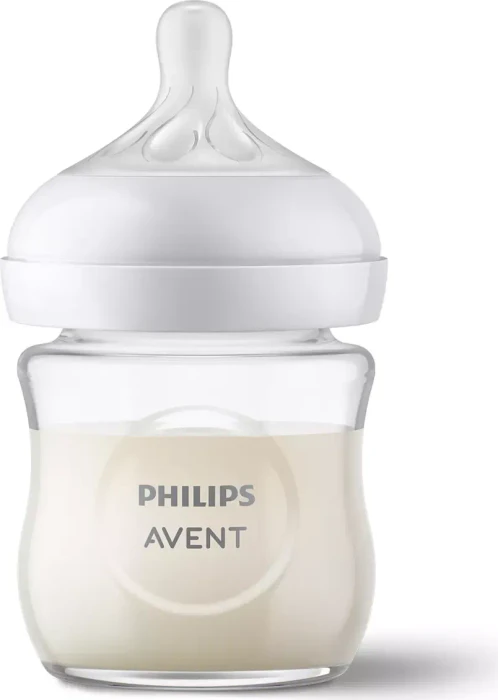 Philips Avent SCY930/01 Natural Response Glas Trinkflasche, 0+M, 120ml