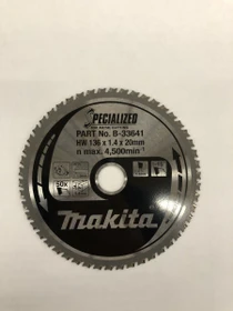 Makita Specialized Kreissägeblatt 50Z, 136x1.4x20mm, 1 Stück