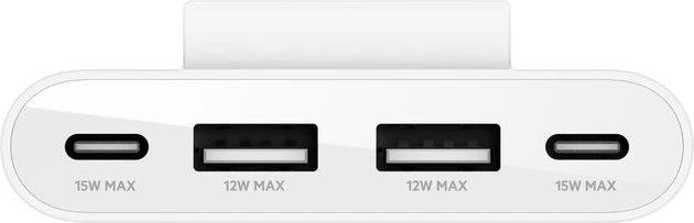Belkin BoostCharge 4-Port USB Splitter, weiß, USB-C [Stecker]