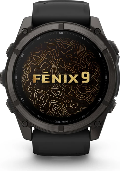 Garmin Fenix 9 51mm carbon grey dlc titanium/black