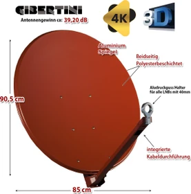 Gibertini OP 85 XP ziegelrot